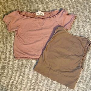 Two Molly Green crop tops - Size XS.